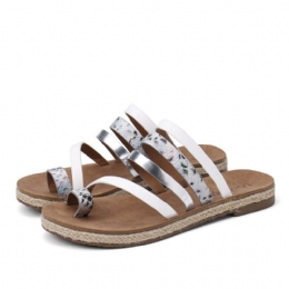 Dame Toe Ring Strappy Slip On Comfy Casual Sandaler