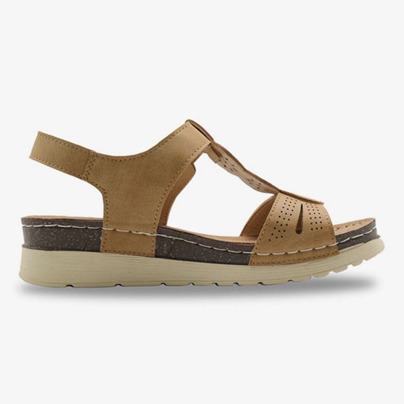 Dame Udhulet Åndbart Åben Tåspænde Casual Summer Wedge Sandaler