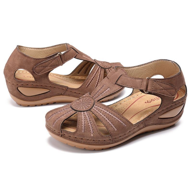 Dame Wedges Sko Splejsning Casual Comfy Sandaler