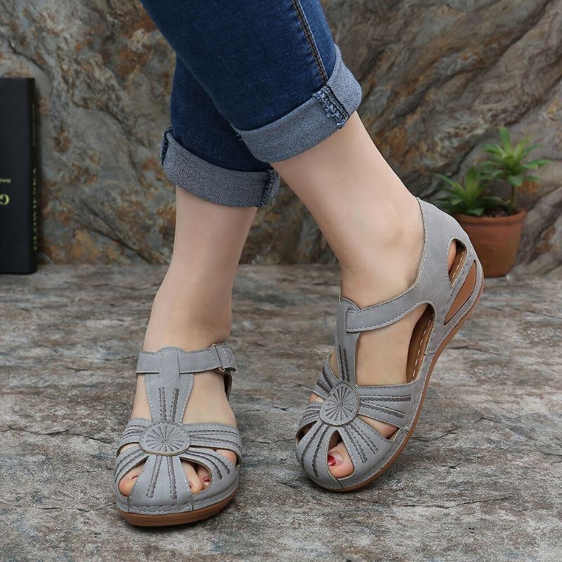 Dame Wedges Sko Splejsning Casual Comfy Sandaler