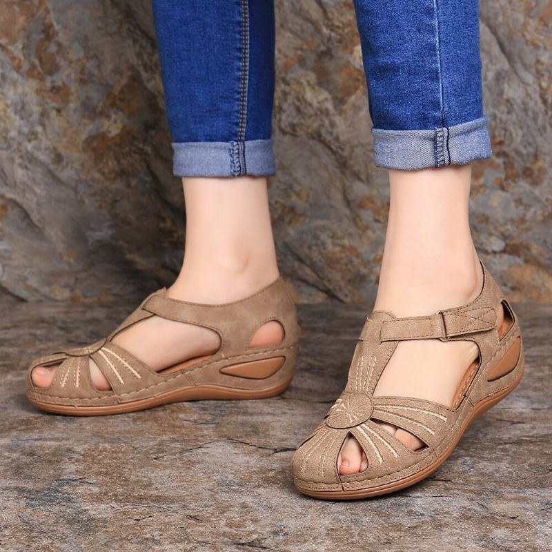 Dame Wedges Sko Splejsning Casual Comfy Sandaler