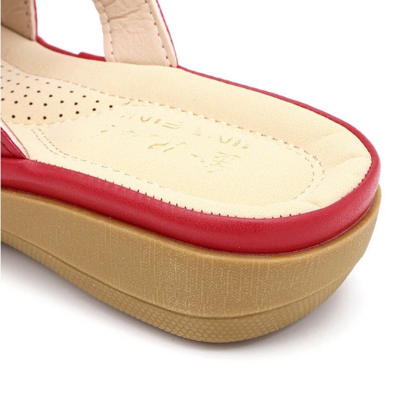 Dameudskæring Åndbar Bærbar Comfy Casual Beach Wedges Sandaler