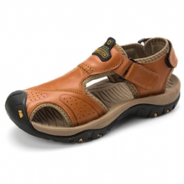 Herre Anti Collision Toe Comfy Casual Lædersandaler