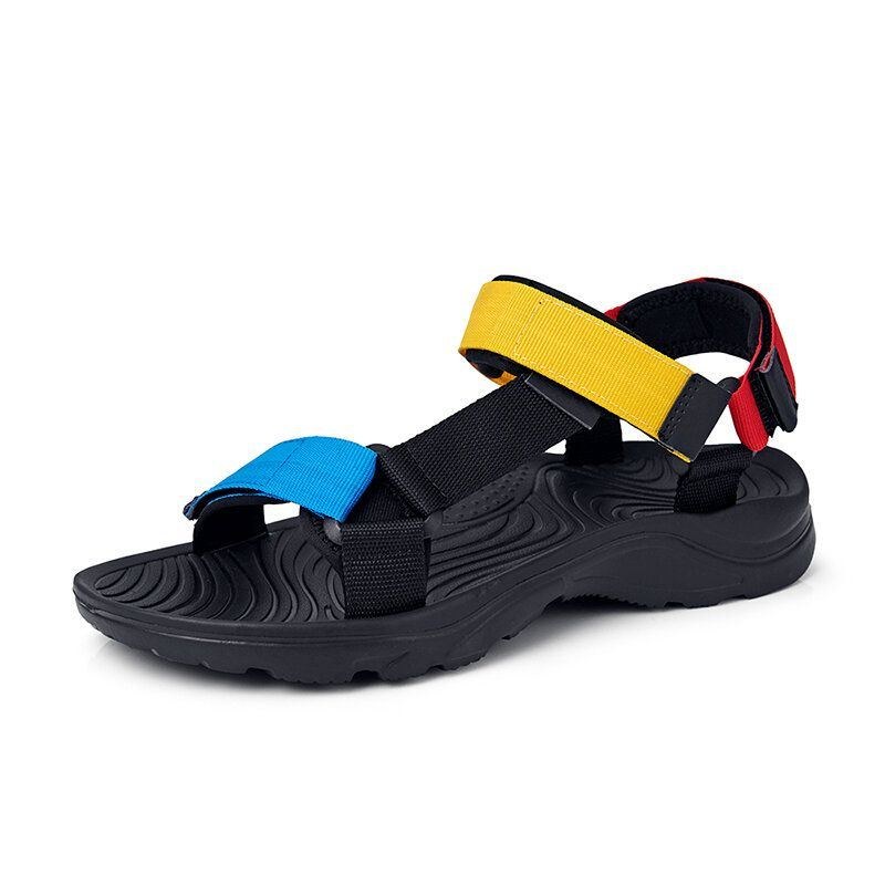 Herre Comfy Colorblock Webbing Sport Krogløkke Strandsandaler