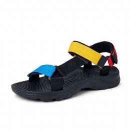 Herre Comfy Colorblock Webbing Sport Krogløkke Strandsandaler