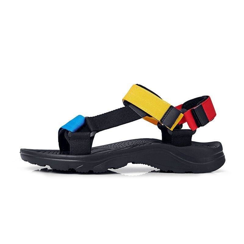 Herre Comfy Colorblock Webbing Sport Krogløkke Strandsandaler