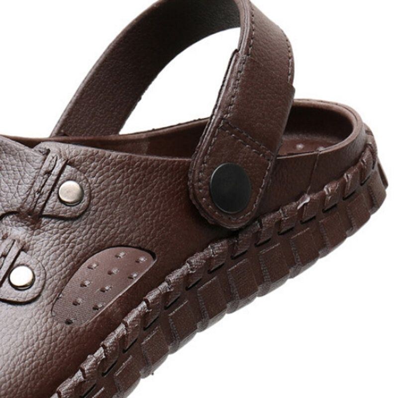 Herre Hollow Out Slip On Casual Outdoor Fisherman Sandaler