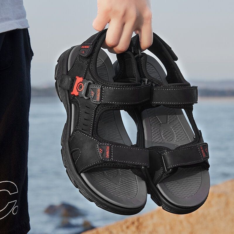 Herre Koskind Åndbar Skridsikker Åbnet Strand Casual Outdoor Sandaler