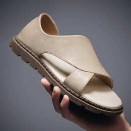 Koskind Til Mænd Åndbar Udhulet Blød Bund Åbnet Tå Slip On Casual Sandaler