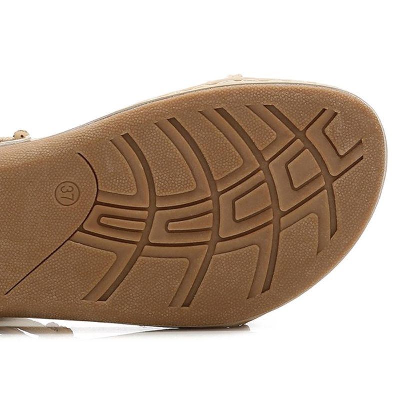 Kvinders Store Størrelse Bohemian Elastic Band Casual Comfy Flat Sandaler