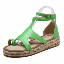 Roman Gladiator Sandaler Sommer Wedges Platform Damesko