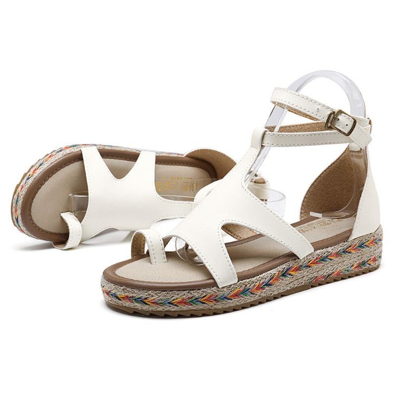 Roman Gladiator Sandaler Sommer Wedges Platform Damesko