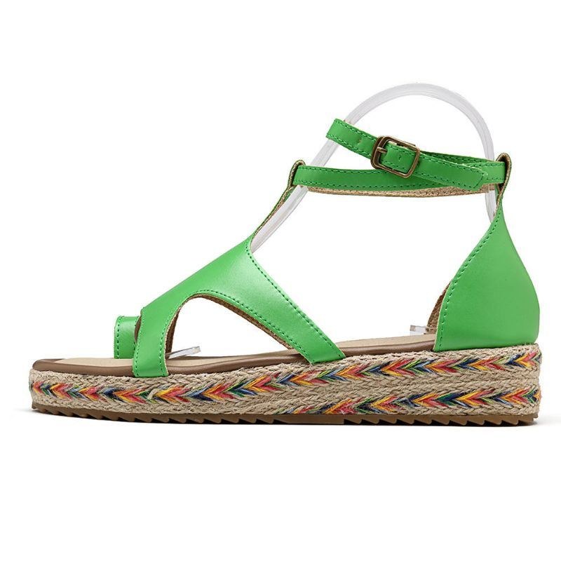 Roman Gladiator Sandaler Sommer Wedges Platform Damesko