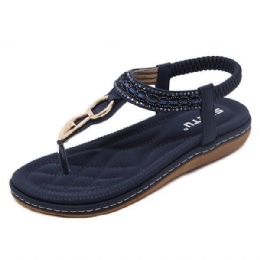 Udendørs Strand Flade Flip Flops Casual Flade Dame Sandaler Sko