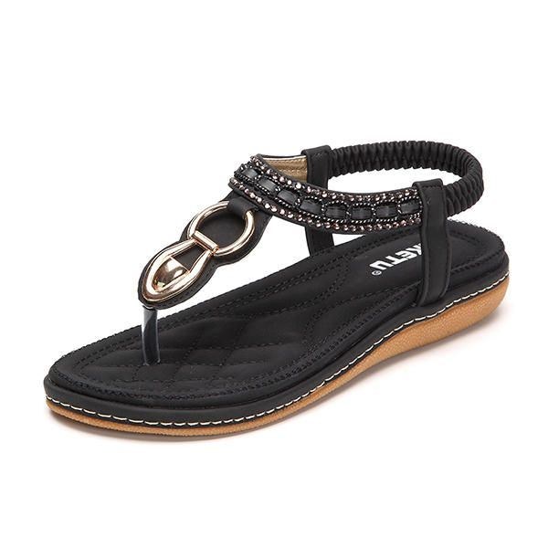 Udendørs Strand Flade Flip Flops Casual Flade Dame Sandaler Sko