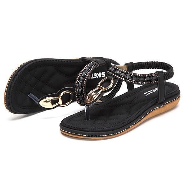 Udendørs Strand Flade Flip Flops Casual Flade Dame Sandaler Sko