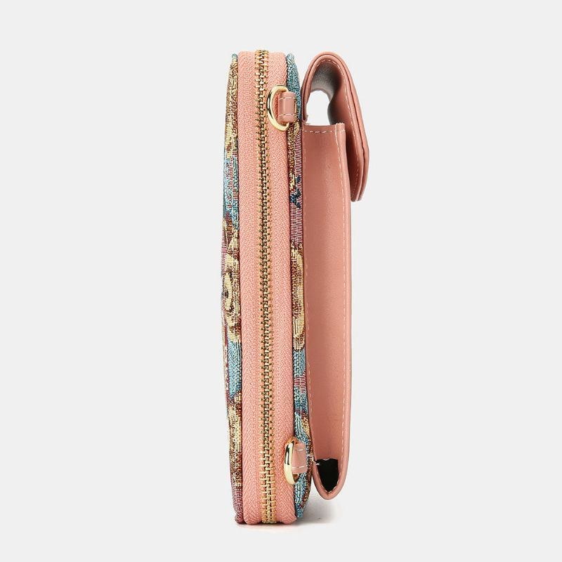 Dame Bjørnemønster 12 Kortpladser Telefonpung Crossbody Taske Clutches Taske