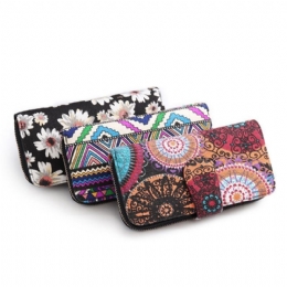 Dame Canvas Bohemian Long Wallet Muti-slot