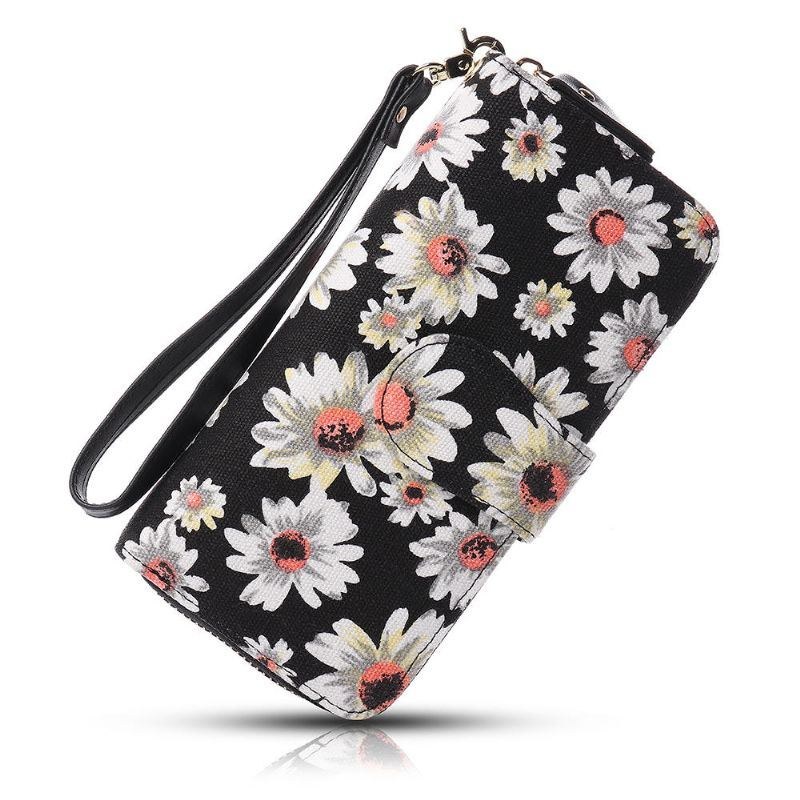 Dame Canvas Bohemian Long Wallet Muti-slot