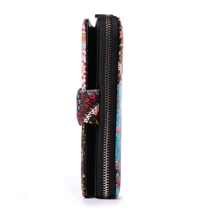 Dame Canvas Bohemian Long Wallet Muti-slot