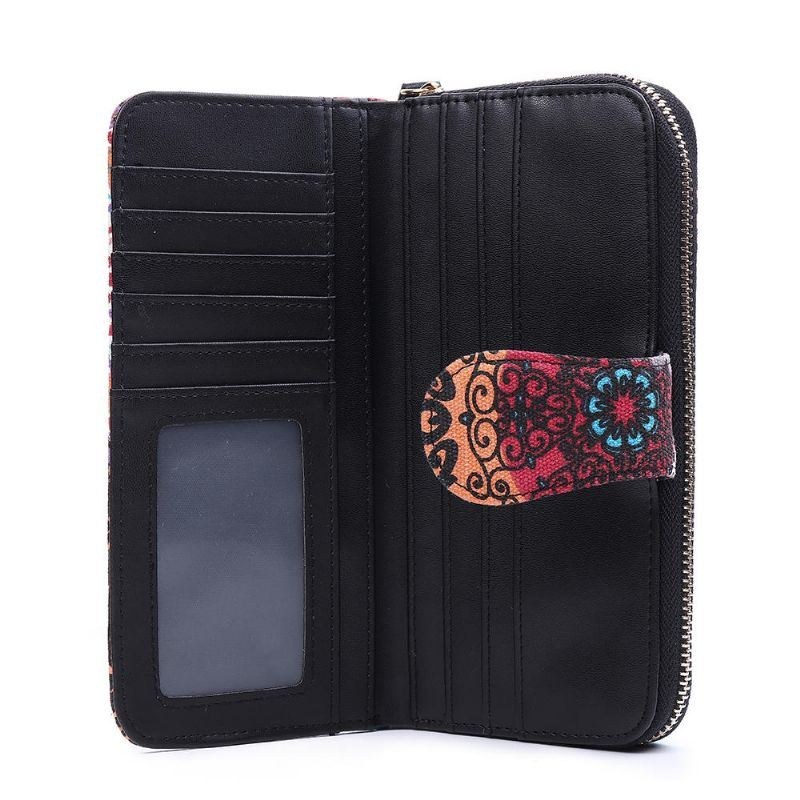 Dame Canvas Bohemian Long Wallet Muti-slot