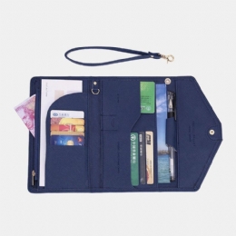 Dame Multifunktionel 8 Card Case Trifold Passport Business Pung Pung