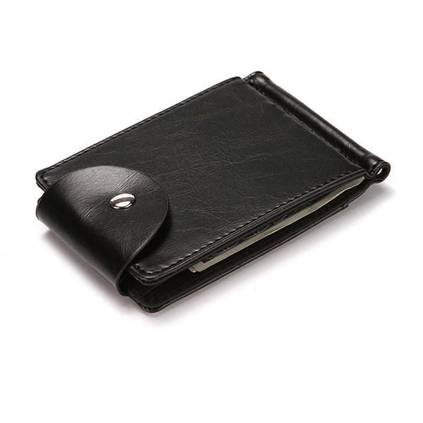 Herre Kunstlæder Creative Money Clip Wallet