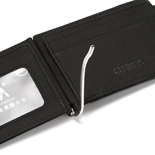 Herre Kunstlæder Creative Money Clip Wallet