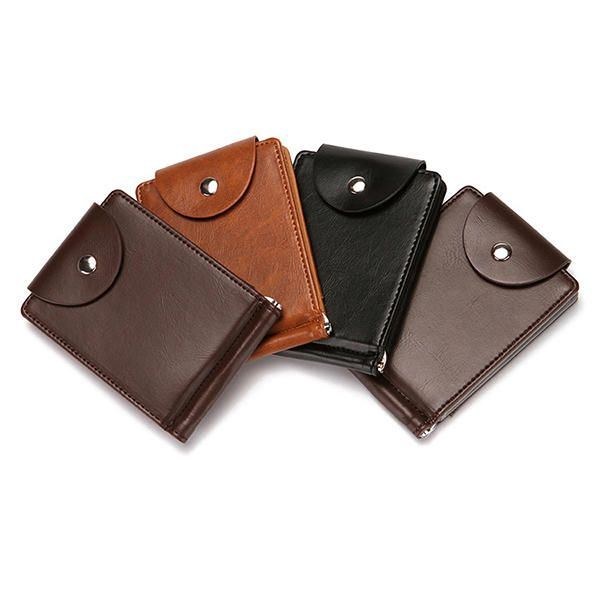 Herre Kunstlæder Creative Money Clip Wallet