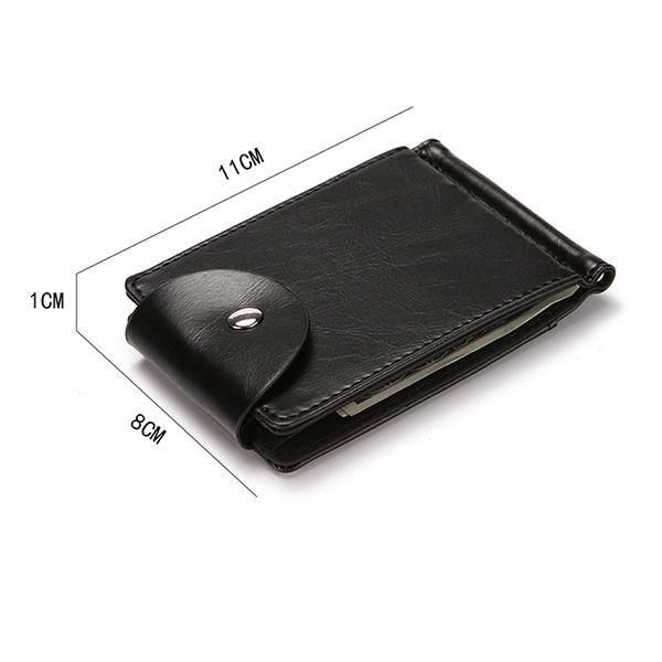 Herre Kunstlæder Creative Money Clip Wallet