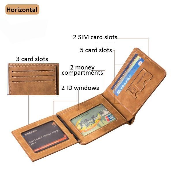 Herre Multi Card Slots Slim Wallet Kortholder