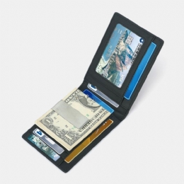 Herre Multifunktion Business Carbon Fiber Us Dollar Clip Card Handel Kort Multi-card Slots Tegnebog