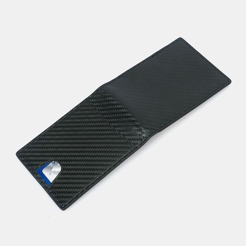 Herre Multifunktion Business Carbon Fiber Us Dollar Clip Card Handel Kort Multi-card Slots Tegnebog