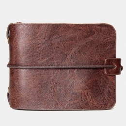 Herre Multifunktionel Pung Vintage Bifold Kort Multi-card Slot Kortholder Møntpung Pengeclips