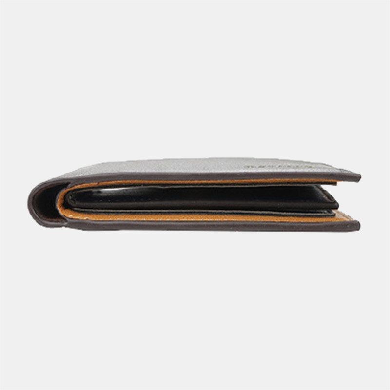 Herre Pu Læder Kort 6 Card Slot Kortholder Business Fashion Bifold Tynd Kørekort Tegnebog Møntpung