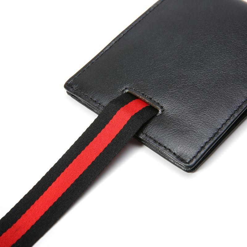 Herre Slanke Bifold-blokerende Tegnebøger Retro Casual Ægte Læder Kort Multi-card Slot Kortholder Pengeclips