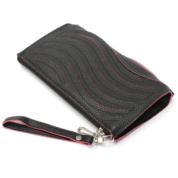 Pu-håndtaske Til Kvinder Wave Single Shoulder Cross Body Taske Håndledd Clutch Pung