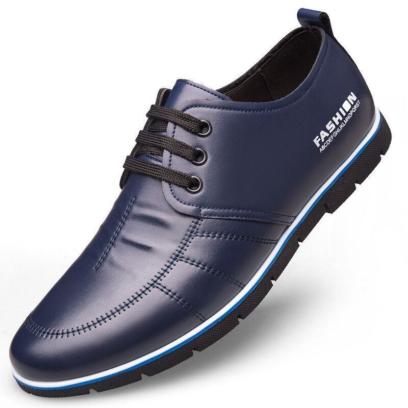 Blød Mikrofibersål Til Mænd Behagelig Business Casual Oxfords