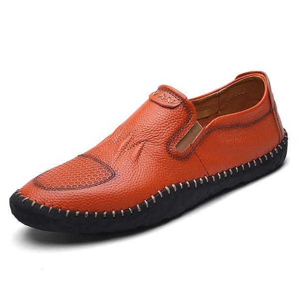 Casual Slip On Outdoor Mænd Oxfords Sko Læder