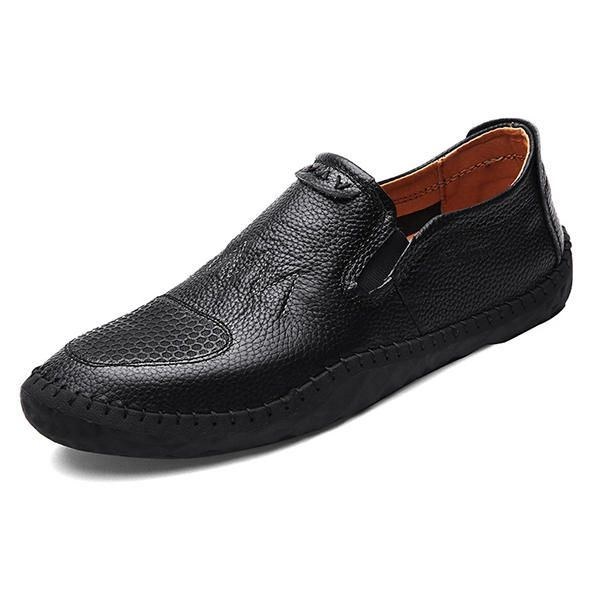 Casual Slip On Outdoor Mænd Oxfords Sko Læder