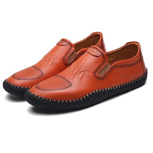 Casual Slip On Outdoor Mænd Oxfords Sko Læder