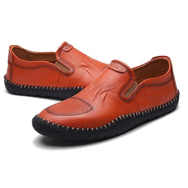 Casual Slip On Outdoor Mænd Oxfords Sko Læder