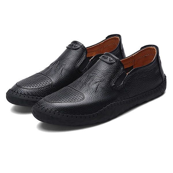 Casual Slip On Outdoor Mænd Oxfords Sko Læder