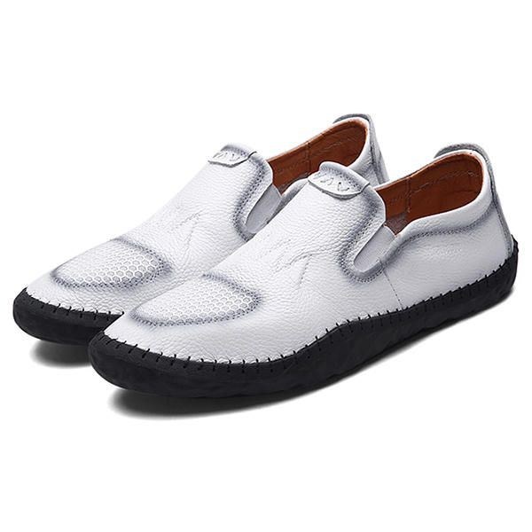 Casual Slip On Outdoor Mænd Oxfords Sko Læder