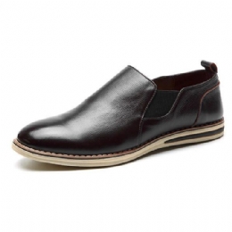 Herre Ægte Læder Casual Slip On Business Oxfords Sko