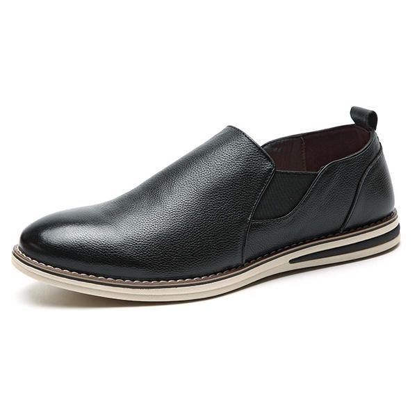 Herre Ægte Læder Casual Slip On Business Oxfords Sko