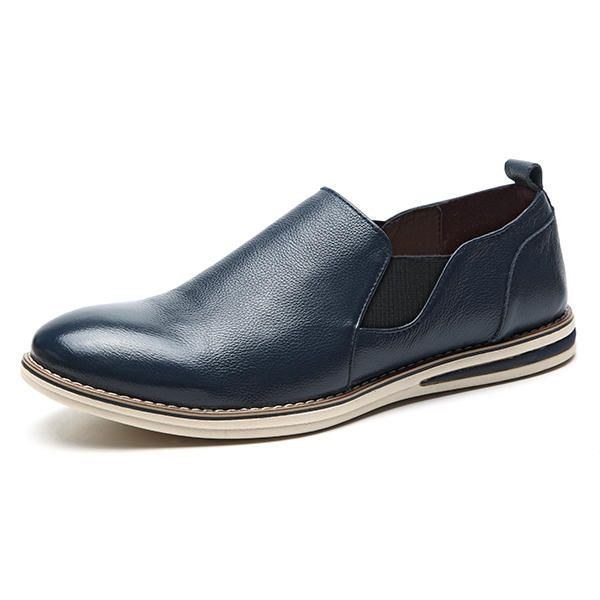 Herre Ægte Læder Casual Slip On Business Oxfords Sko