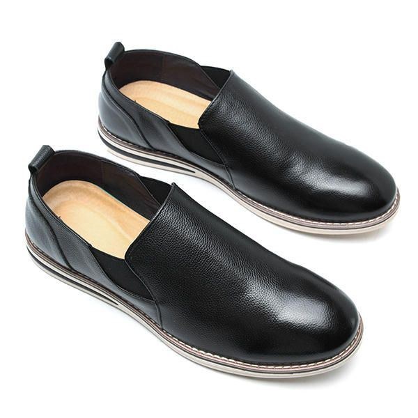 Herre Ægte Læder Casual Slip On Business Oxfords Sko