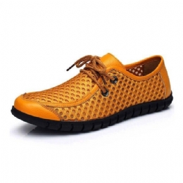 Herre Åndbar Mesh Casual Lace Up Oxford