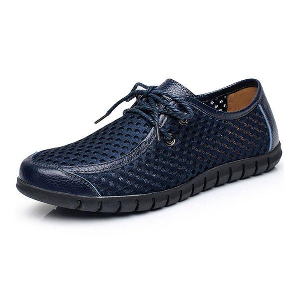 Herre Åndbar Mesh Casual Lace Up Oxford